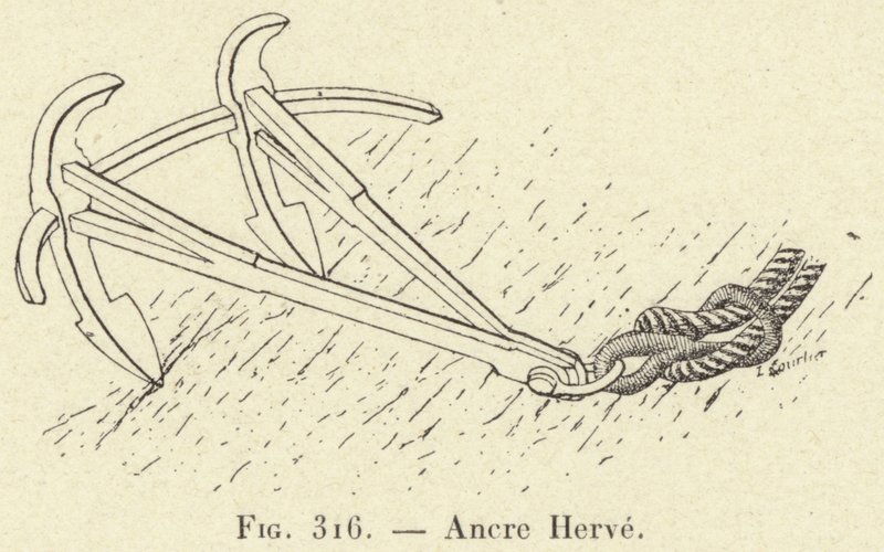 Ancre Herve (gravering) af French School