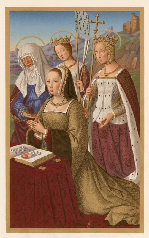 Anne af Bretagne i bøn af French School