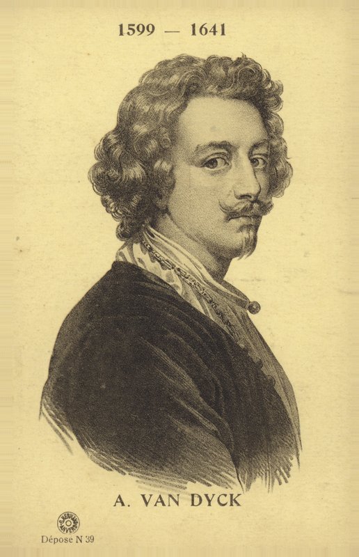 Anthony van Dyck, flamsk maler (litografi) af French School