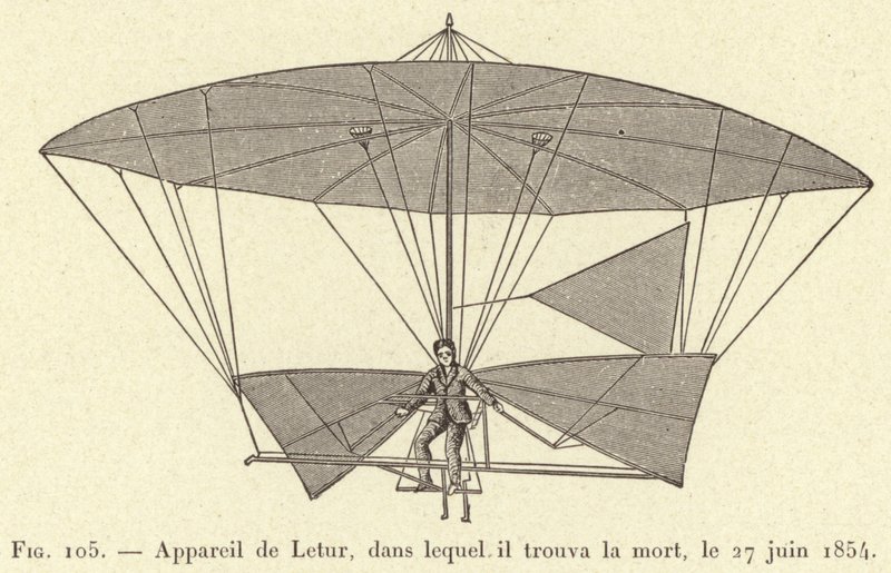 Leturs apparat, hvori han døde, 27. juni 1854 (gravering) af French School
