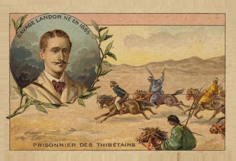 Arnold Henry Savage Landor taget til fange i Tibet af French School
