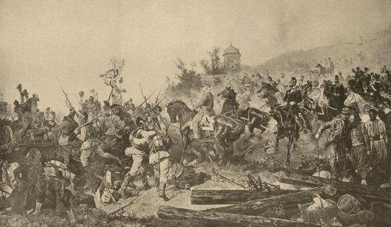 Arrival of Bavarian troops before Paris, Franco-Prussian War, September 1870  af French School