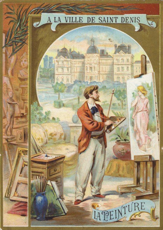 Kunstner maleri billede af kvinde af French School