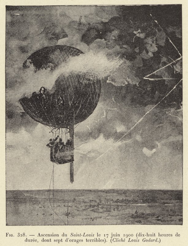 Ascension of Saint-Louis den 17. juni 1900 (atten timers varighed, inklusive syv frygtelige storme) af French School