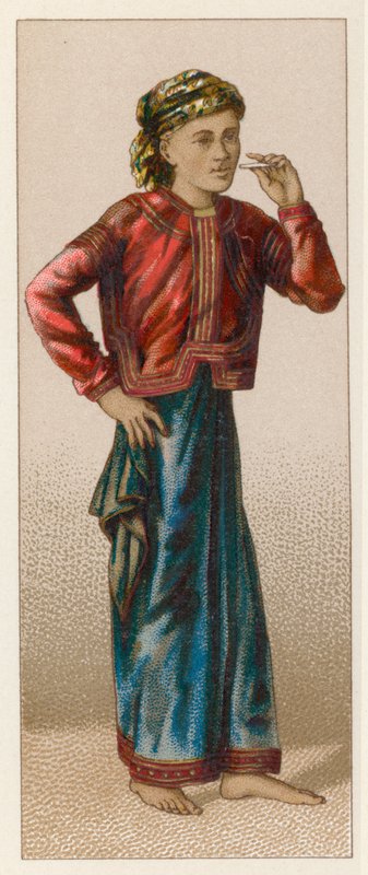 Asien Kostume af French School