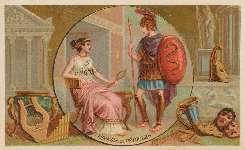 Aspasia og Perikles af French School