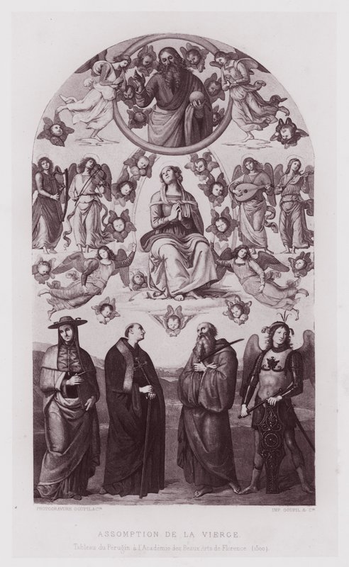 Assumption of the Virgin, maleri af Perugin på kunstakademiet i Firenze af French School