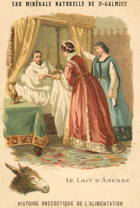Røvmælk (chromolitho) af French School