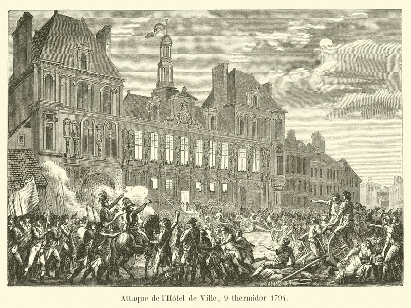 Angreb på Hôtel de Ville, 9 Thermidor 1794 af French School