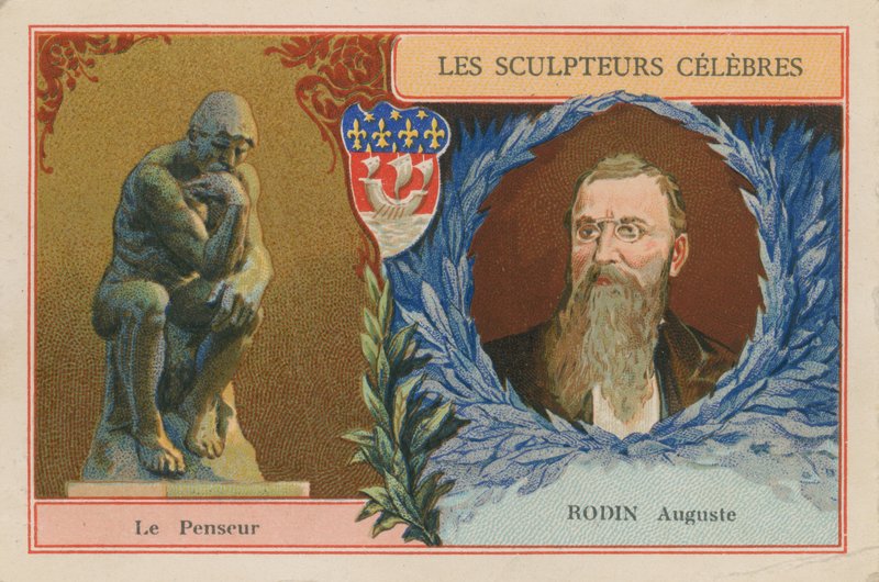 Auguste Rodin, fransk billedhugger og hans Tænkeren af French School