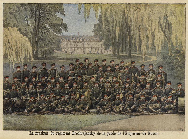 Band fra Preobrazhensky Regiment af den russiske kejserlige garde af French School
