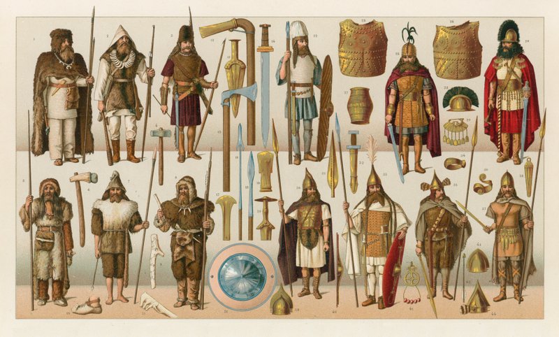 Barbarian Europe kostume af French School