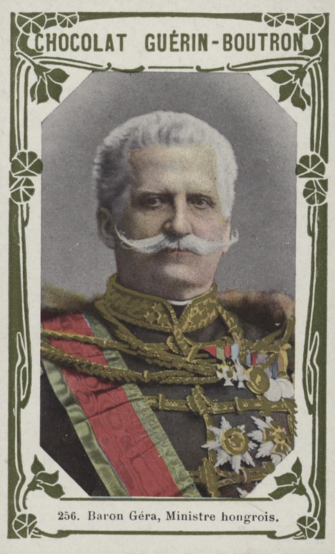 Baron Gera, ungarsk minister (farvet foto) af French School