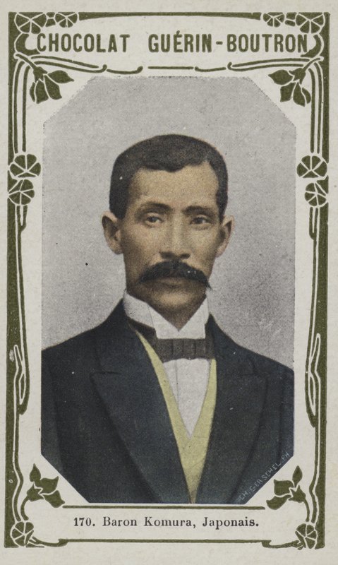 Baron Komura, japansk (farvet foto) af French School