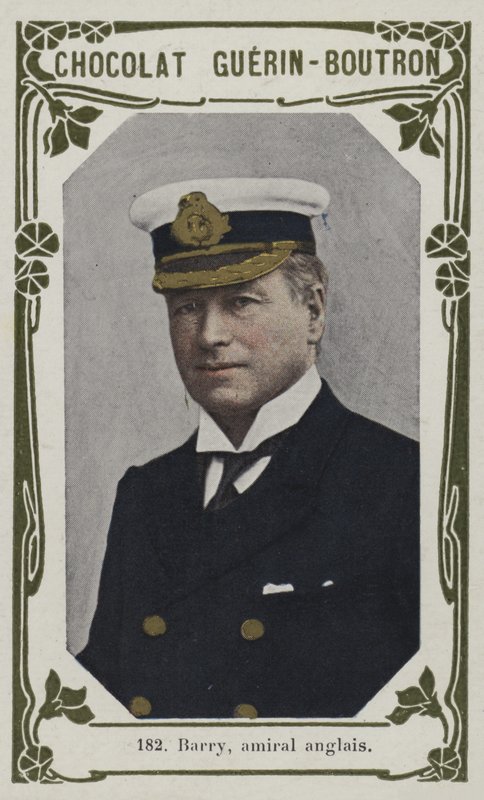 Barry, britisk admiral (farvet foto) af French School