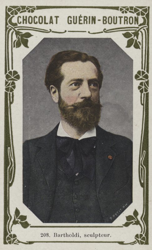 Bartholdi, billedhugger (farvet foto) af French School
