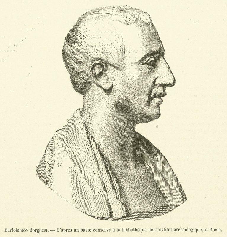 Bartolomeo Borghesi (gravering) af French School