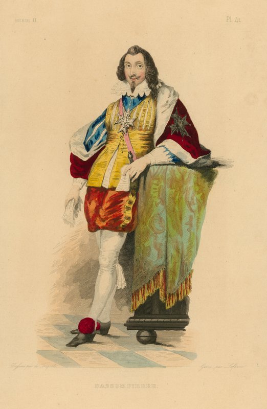 Bassompierre (farvet gravering) af French School