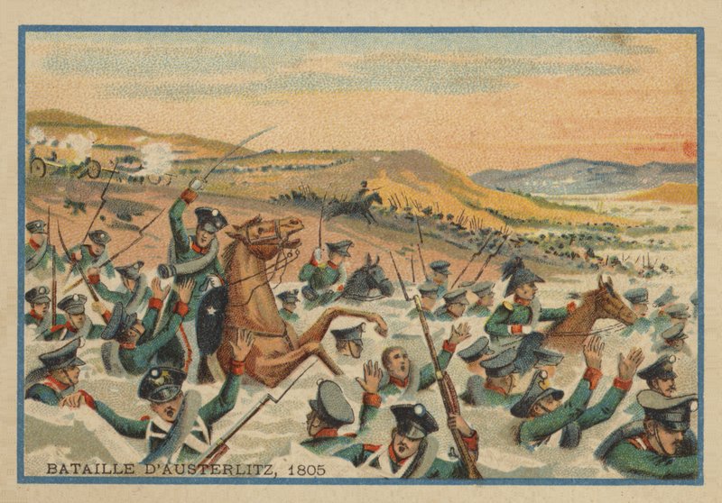 Slaget ved Austerlitz i 1805 af French School
