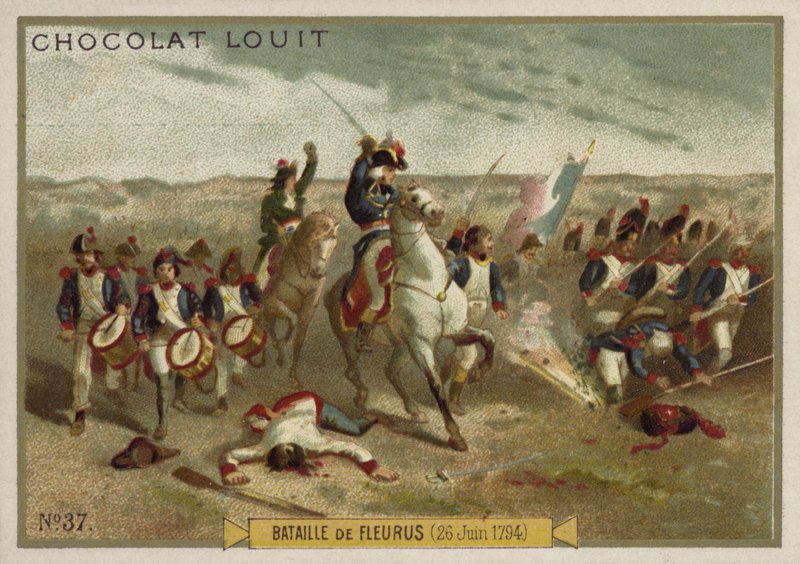 Slaget ved Fleurus, franske revolutionskrige, 26. juni 1794 af French School