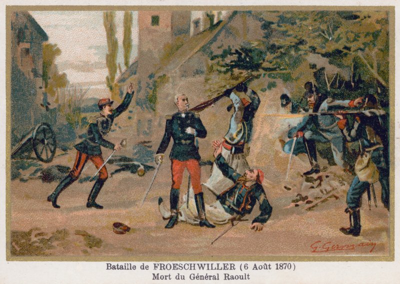 Slaget ved Froeschwiller, General Raoults død af French School