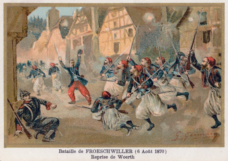 Slaget ved Froeschwiller, Genfangelsen af Woerth af French School