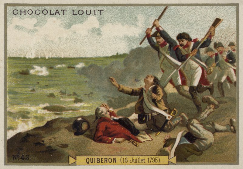 Slaget ved Quiberon, franske revolutionskrige, 16. juli 1795 af French School