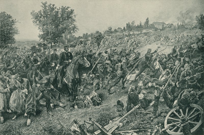 Battle of Worth, Franco-Prussian War, 6 August 1870  af French School