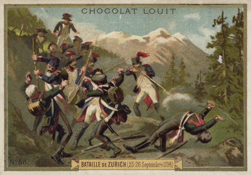 Slaget ved Zürich, franske revolutionskrige, 25.-26. september 1799 af French School