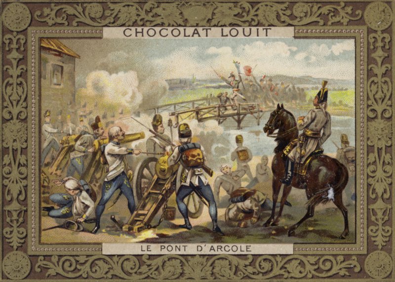 Slaget ved Arcole-broen, Italien, 1796 af French School