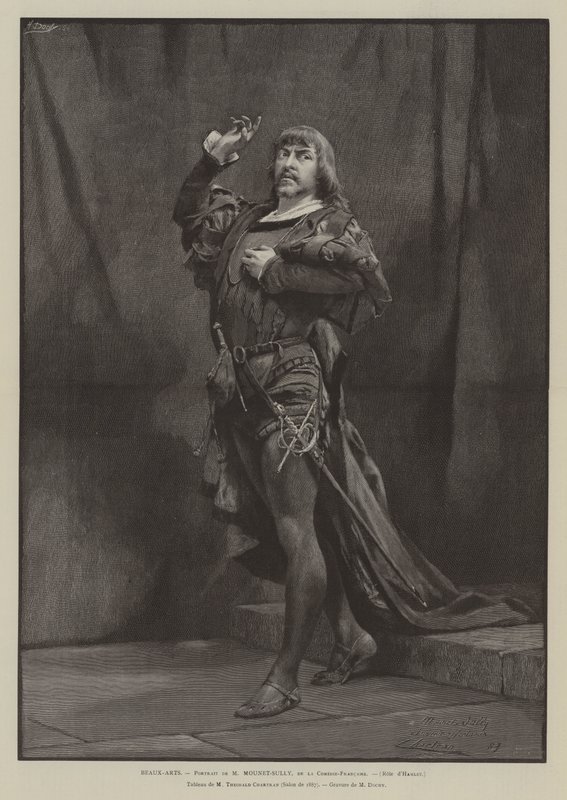 Beaux-Arts, Portrait de M Mounet-Sully, de la Comedie-Francaise, Role d
