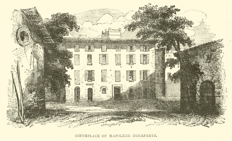 Fødested for Napoleon Bonaparte (gravering) af French School