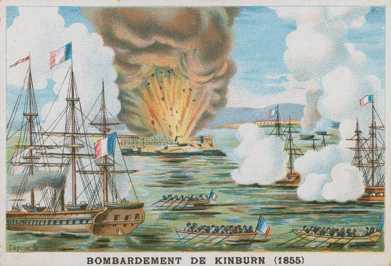 Bombardement af Kinburn, 1855 af French School