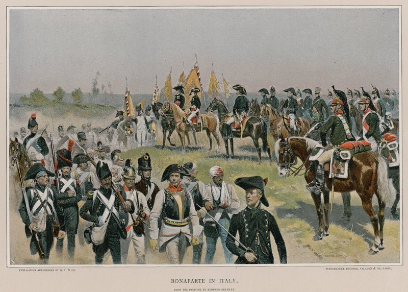 Bonaparte i Italien af French School