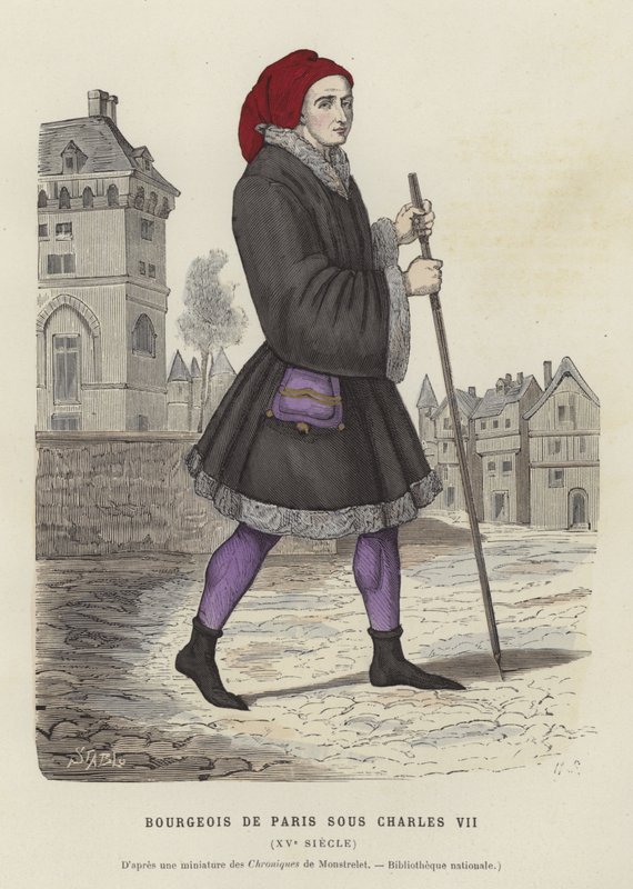 Borgerlig parisisk mand under Charles VII
