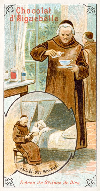 Brothers Hospitallers of St John of God (chromolitho) af French School