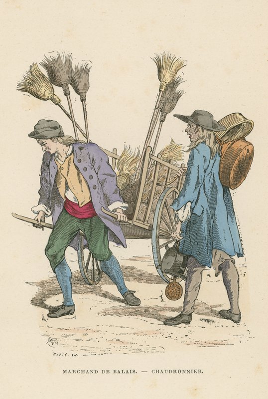 Brush seller and coppersmith  af French School