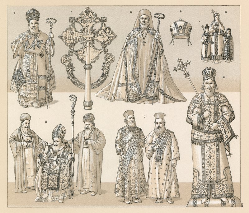 Byzantinsk og abessinsk kostume af French School