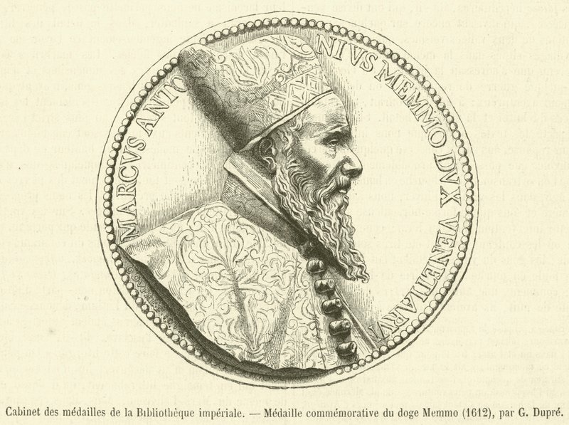 Cabinet des medals de la Bibliotheque imperiale, Medaille commemorative du doge Memmo af French School