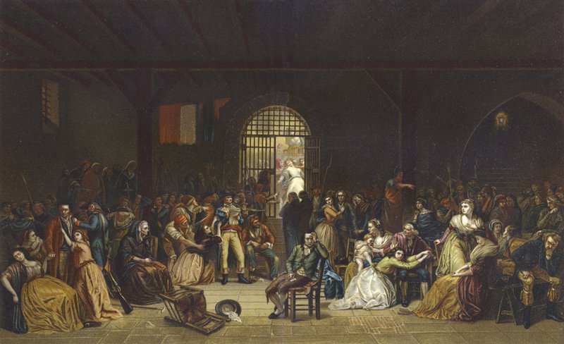 Opfordring til de sidste ofre for terroren i St Lazare-fængslet, den franske revolution, 1794 af French School