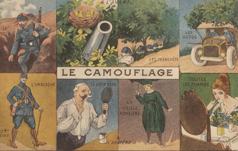 Camouflage (farve litho) af French School