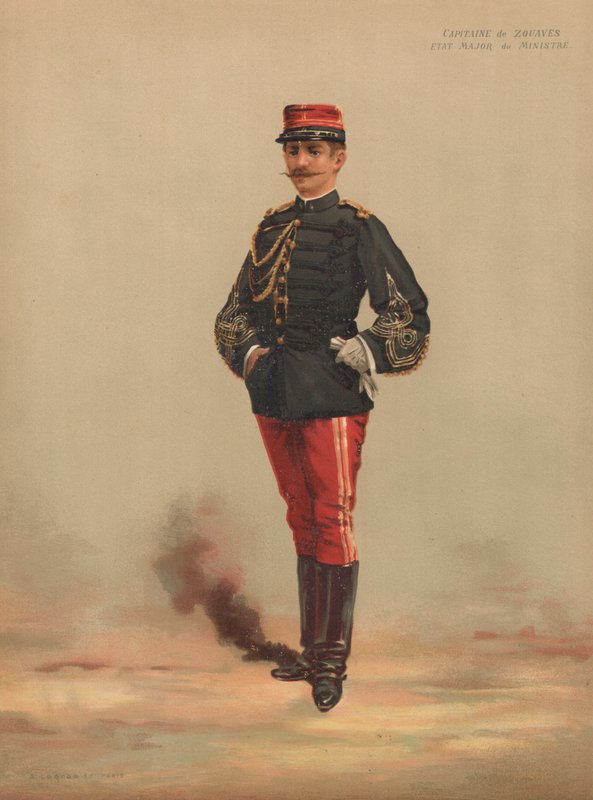 Kaptajn for Zouaves, ministerens generalstab af French School