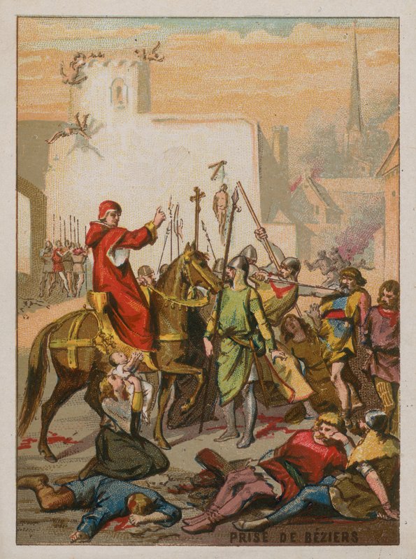 Korsfarernes erobring af Beziers i 1209 af French School