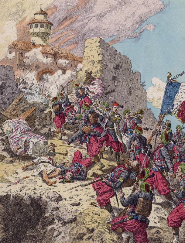Franskmændenes erobring af Constantine i Algeriet af French School
