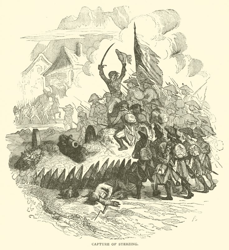 Capture of Sterzing (gravering) af French School