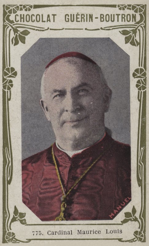 Kardinal Maurice Louis (farvet foto) af French School