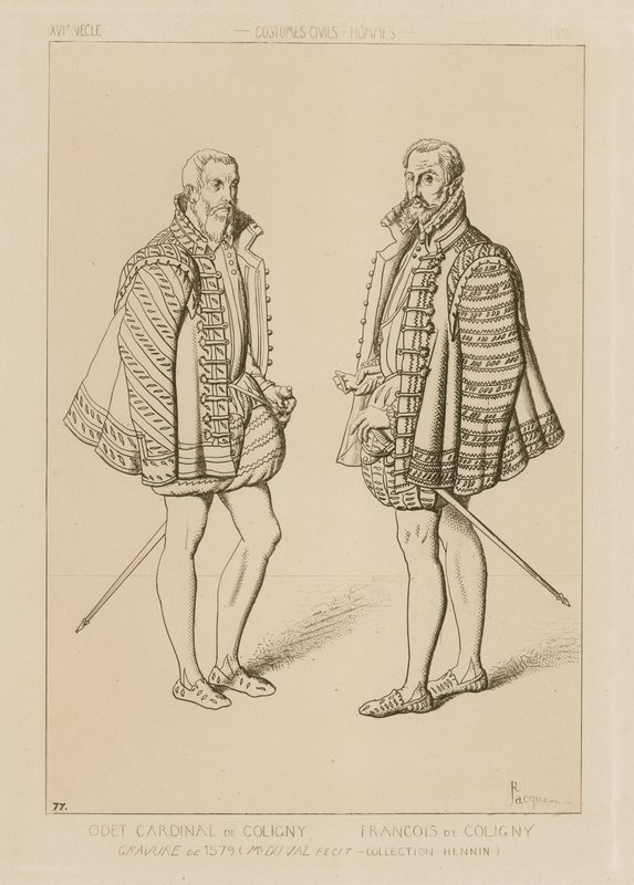 Kardinal Odet de Coligny (1517-1571) og Francois de Coligny (1557-1591) af French School