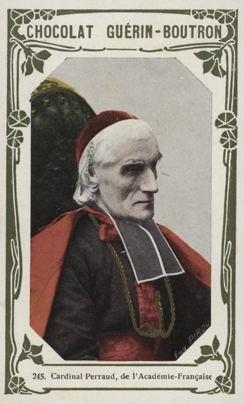 Kardinal Perraud, fra Académie-Francaise (farvet foto) af French School