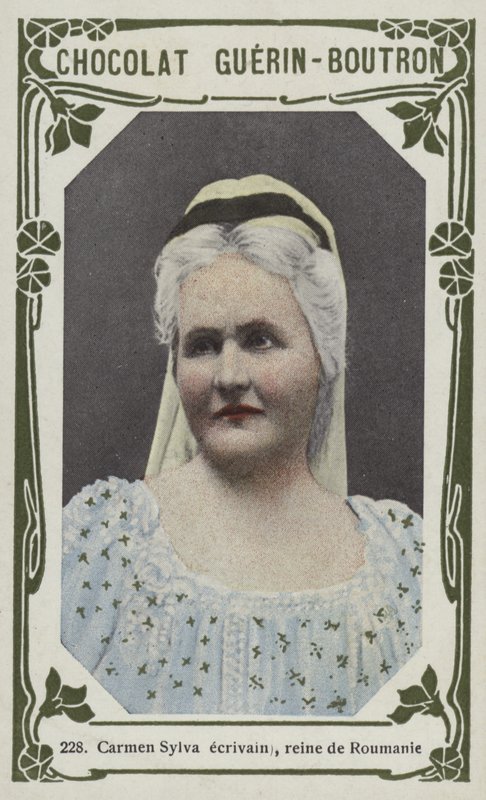 Carmen Sylva forfatter, dronning af Rumænien (farvet foto) af French School