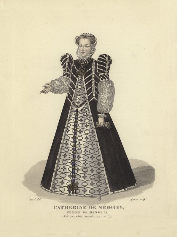 Catherine de Medici, hustru til kong Henrik II af Frankrig af French School